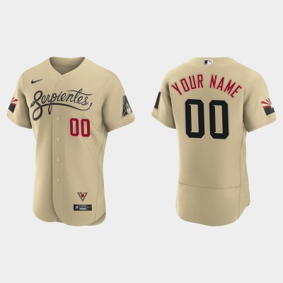 Arizona Diamondbacks Custom Men's Nike 2021 City Connect Authentic MLB Jersey Gold